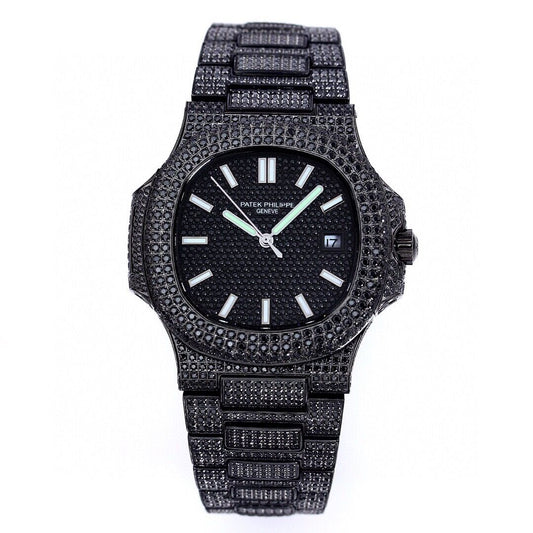 Patek Philipe Iced Out Black - Umdaah Collection