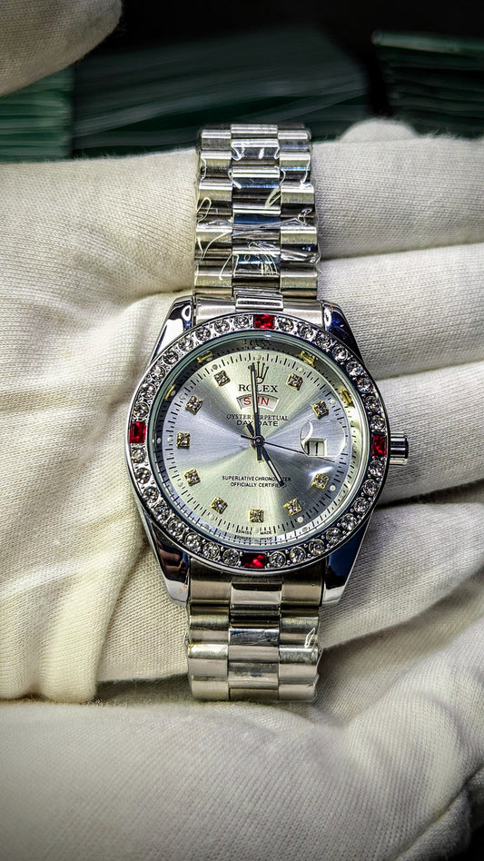 Rolex Diamond Silver - Umdaah Collection