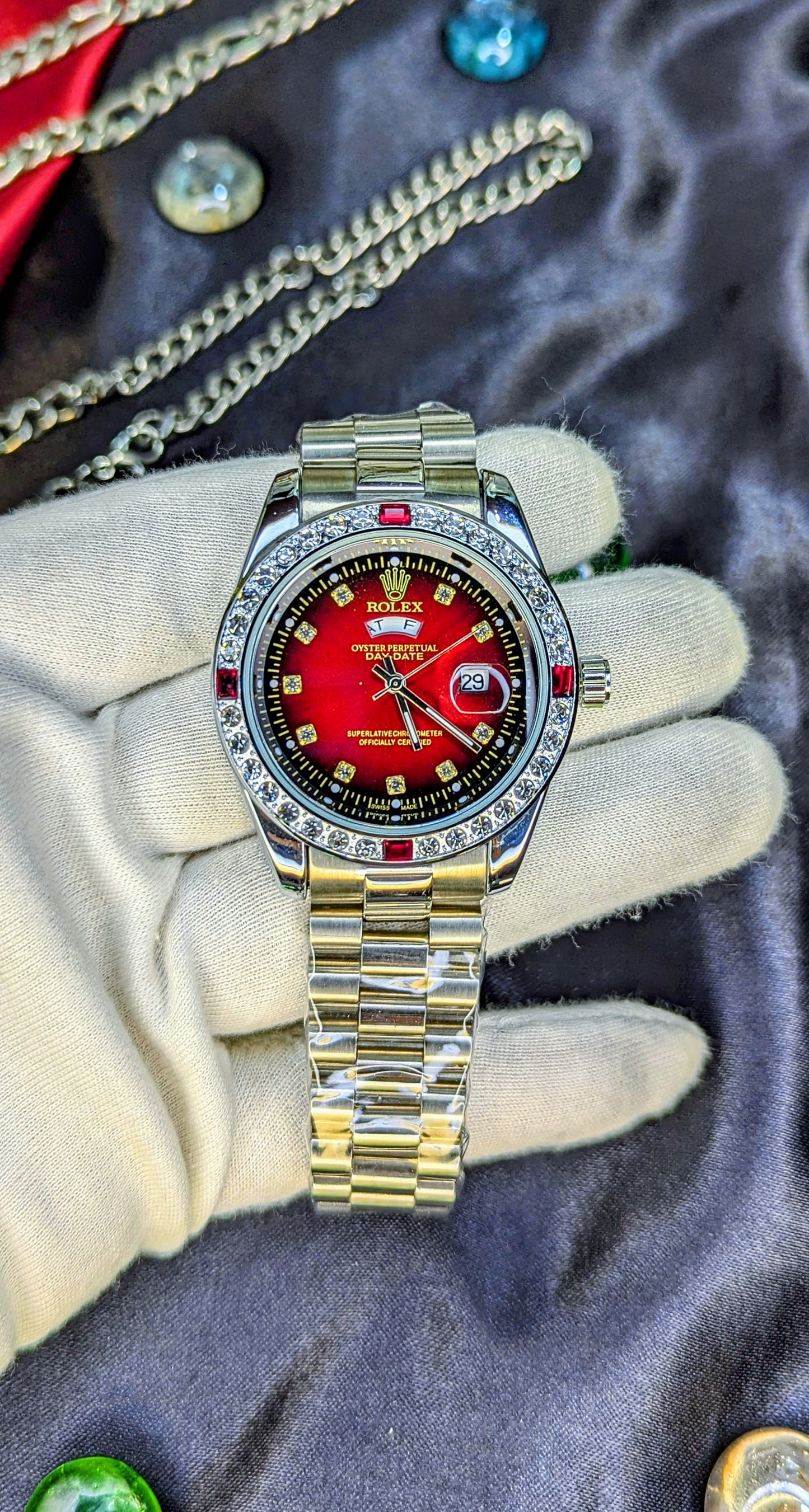 Rolex Diamond Red - Umdaah Collection