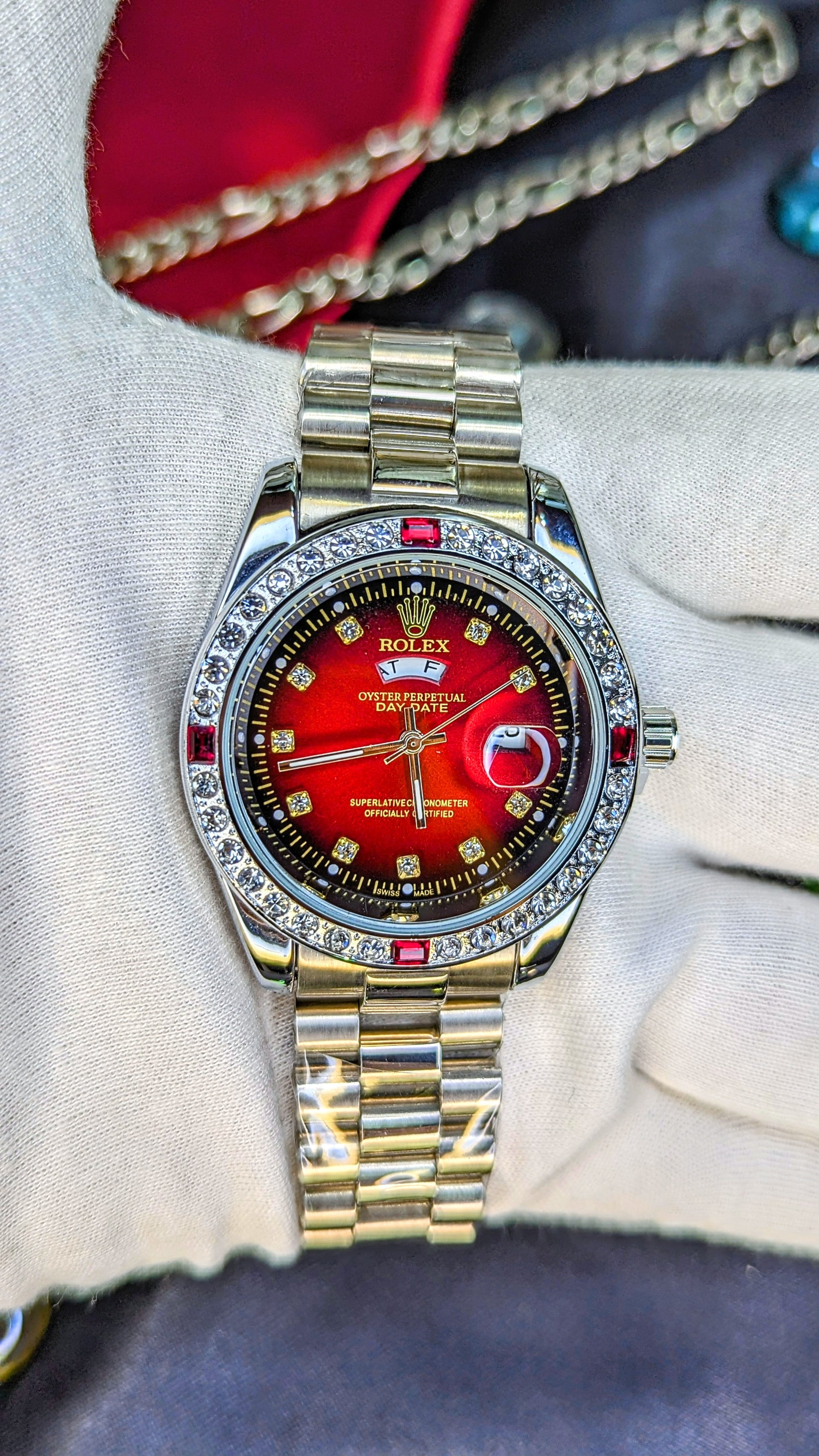 Rolex Diamond Red - Umdaah Collection