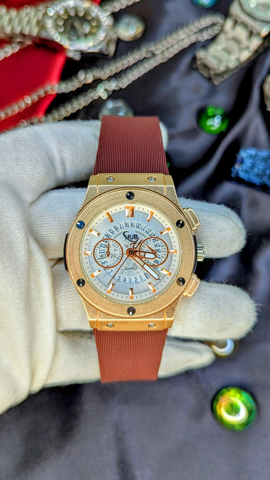 Hublot CF Silicon Golden White - Umdaah Collection