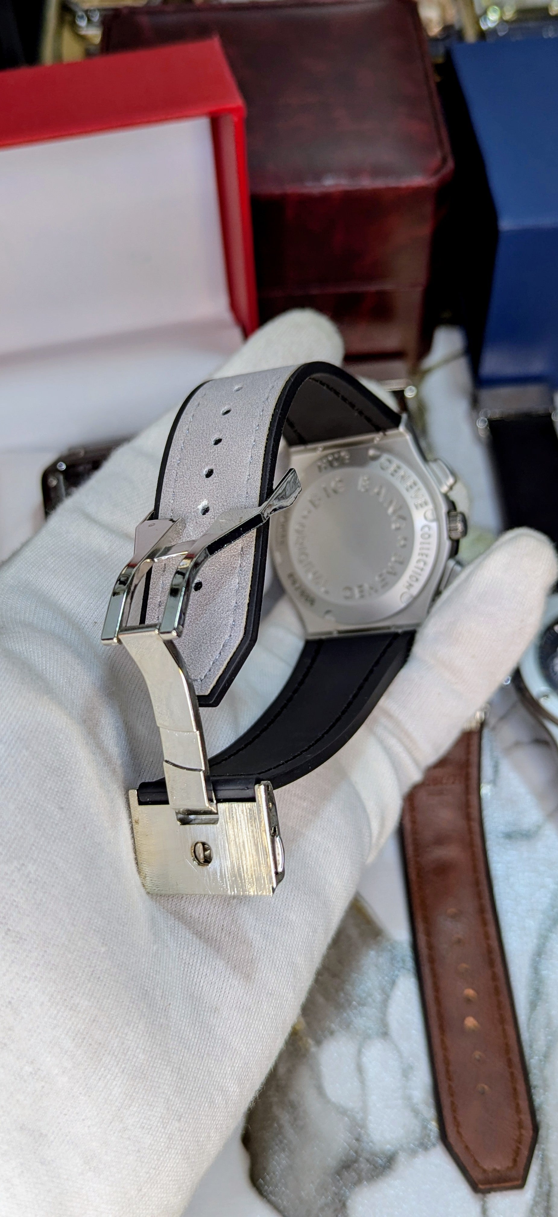 Hublot CF Leather White - Umdaah Collection